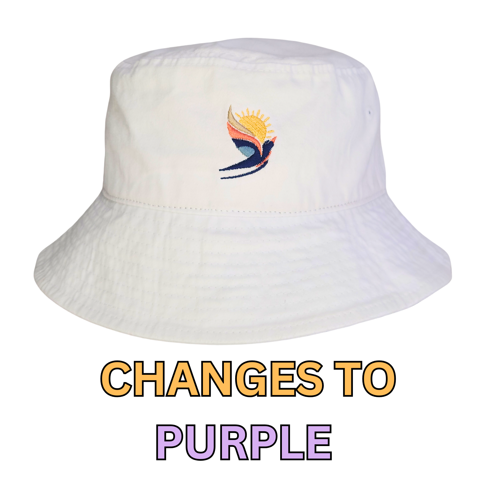 DAYLARK™ SUNSHIFT™ - WHITE TO PURPLE BUCKET HAT