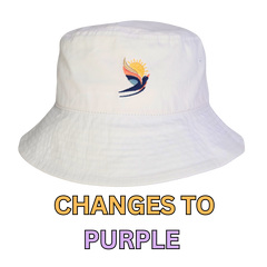 DAYLARK™ SUNSHIFT™ - WHITE TO PURPLE BUCKET HAT