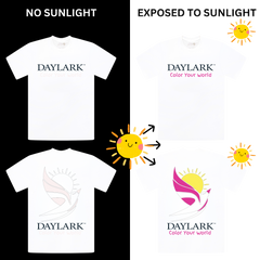 DAYLARK™ SUNSHIFT™ - WHITE TO PINK COLOR CHANGING T-SHIRT